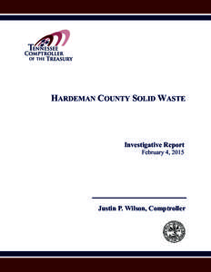      HARDEMAN COUNTY SOLID WASTE