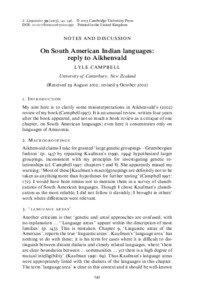 J. Linguistics[removed]), 141–146. f 2003 Cambridge University Press DOI: [removed]S0022226702211950 Printed in the United Kingdom