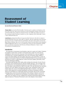 Chapter 11  by Laura Slocum and Thomas A. Holme Thomas Holme received his Ph.D. from Rice University and is a professor of chemistry at the