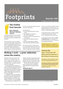 Footprints May 2009 The Golden Foot Awards New Zealand’s