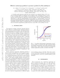 Effective anisotropy gradient in pressure graded [Co/Pd] multilayers B. J. Kirby,1 P. K. Greene,2 B. B. Maranville,1 J. E. Davies,3 and Kai Liu2 1 Center for Neutron Research, NIST, Gaithersburg, MD 20899, USA Physics De