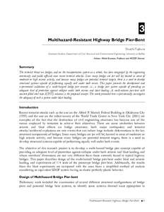 3 Multihazard-Resistant Highway Bridge Pier-Bent Shuichi Fujikura Graduate Student, Department of Civil, Structural and Environmental Engineering, University at Buffalo Advisor: Michel Bruneau, Professor and MCEER Direct