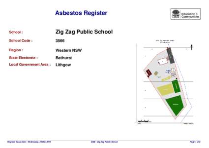Asbestos Register School : Zig Zag Public School  School Code :