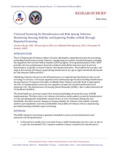 National Coalition for Homeless Veterans / Personal life / United States Interagency Council on Homelessness / United States Department of Veterans Affairs / Veteran / Supportive housing / Annual Homeless Assessment Report to Congress / Barbara Poppe / Homelessness in the United States / Homelessness / Poverty