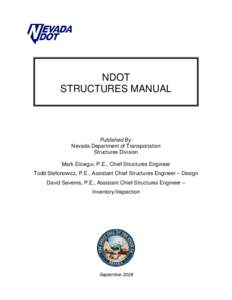 NDOT STRUCTURES MANUAL Published By: Nevada Department of Transportation Structures Division