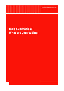 nicholasbate.typepad.com  Blog Summaries: What are you reading  Blog Summaries: What are you reading