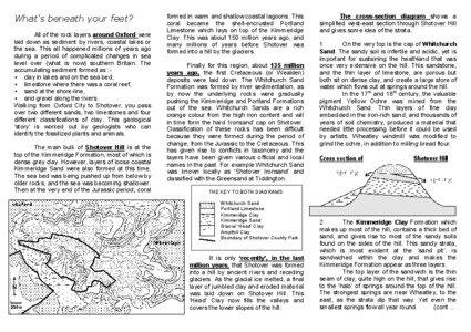 What’s beneath your feet? All of the rock layers around Oxford were laid down as sediment by rivers, coastal lakes or