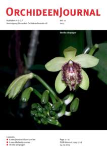 A new Dendrochilum Species (Orchidaceae) from the island of Samar, Philippines;  A new Malleola species (Orchidaceae; Aeridinae) from the Philippines; Vanilla atropogon, a new species from Vietnam