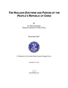 Military science / International relations / Minimal deterrence / Nuclear weapons delivery / No first use / Second Artillery Corps / Hans M. Kristensen / Nuclear strategies / Nuclear weapons / Nuclear warfare
