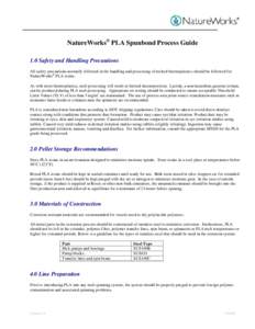 NatureWorks® PLA Spunbond Process Guide