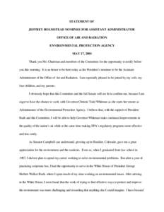 Christine Todd Whitman / Clean Air Act / Government / Politics of the United States / Environmental law / Environmental policy of the United States / Environmental groups and resources serving K–12 schools / Climate change in the United States / Environment / United States Environmental Protection Agency