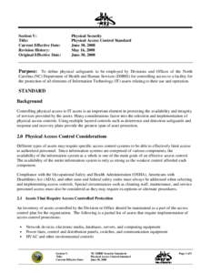 Crime prevention / Computer security / Computer network security / Information security / Health Insurance Portability and Accountability Act / Access control / Physical security / Wireless security / Data center / Security / Public safety / National security