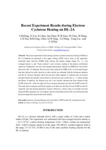 Overview of HL-2A Experiment Results