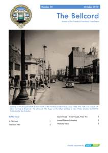 Number 24  October 2014 The Bellcord Journal of the Friends of Hawthorn Tram Depot