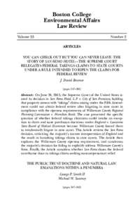 Boston College Environmental Affairs Law Review Volume 33  Number 2