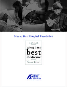 Mount Sinai Hospital Foundation[removed]Giving is the  best