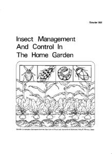 Circular 563  Insect Management And Control In The Home Garden
