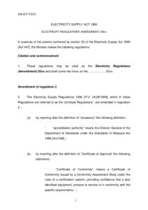 Microsoft Word - Draft Text for ASEAN Sec- Pindaan Peraturan Elektrik 2010 as