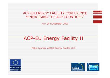 Renewable energy policy / International economics / European Union / International relations / African /  Caribbean and Pacific Group of States / Feed-in tariff / EuropeAid Development and Cooperation / United Nations / International trade