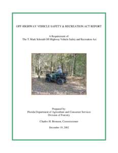 Ocala National Forest / Recreational Trails Program / United States / National Off-Highway Vehicle Conservation Council / Carnegie State Vehicular Recreation Area / Geography of Florida / Off-roading / Florida