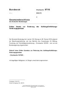 Bundesrat  Drucksache BRFuss