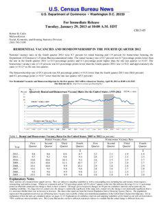 U.S. Census Bureau News U.S. Department of Commerce • Washington D.C[removed]