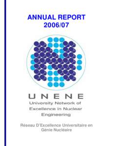 ANNUAL REPORTRéseau D’Excellence Universitaire en Génie Nucléaire