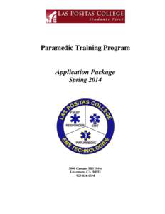 Paramedic Training Program  Application Package Spring[removed]Campus Hill Drive