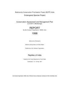Biodiversity Conservation Prioritisation Project (BCPP) India  Endangered Species Project