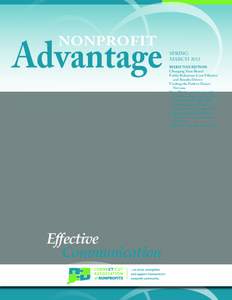 Advantage NONPROFIT Effective Communication