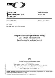 EUROPEAN TELECOMMUNICATION STANDARD December 1990