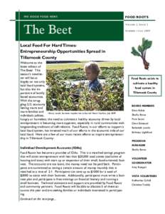 TH E GOOD FOOD NEWS  FOOD ROOTS The Beet