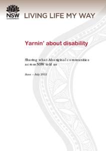 Yarnin’ about disability