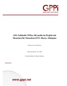 Fallstudie WiPas: Bit media im Projekt mit Menschen für Menschen/ATTC-Harar, Aethiopien
