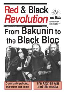 Anarchism / Social theories / Anti-fascism / Political ideologies / Economic ideologies / Mikhail Bakunin / Libertarian socialism / Anarchist schools of thought / Insurrectionary anarchism / Social philosophy / Political philosophy / Issues in anarchism