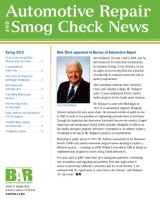 and  Automotive Repair       Smog Check News Spring 2012