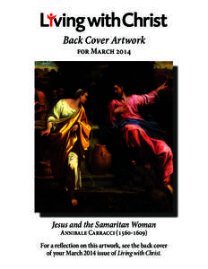 Back Cover Artwork for March 2014 Jesus and the Samaritan Woman Annibale Carracci)