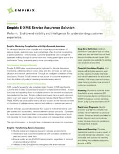 Empirix E-MXS Mobile Network Monitoring and Service Assurance