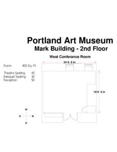 Portland Art Museum Mark Building - 2nd Floor West Conferance Room 24 ft 0 in  19 ft 0 in