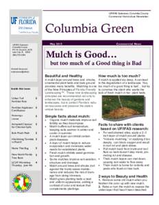 UF/IFAS Extension, Columbia County Commercial Horticulture Newsletter Columbia Green May 2015