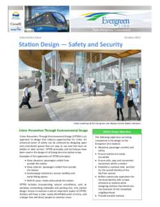 Information Sheet  October 2014 Station Design — Safety and Security