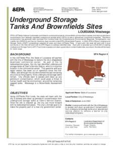 Underground Storage Tanks And Brownfields Sites LOUISIANA/Westwego