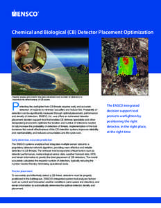 Chemical and Biological (CB) Detector Placement Optimization  Rapidly assess and predict the best placement and number of detectors to maximize the effectiveness of CB assets.  P