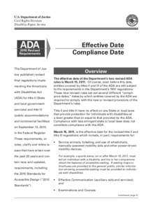 Americans with Disabilities Act / Computer programming / Accessibility / Regulatory compliance / Ada / Web accessibility / Architectural Barriers Act / Computing / Software engineering / 101st United States Congress