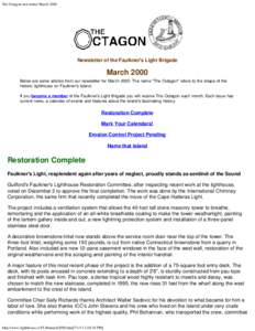 The Octagon newsletter March 2000
