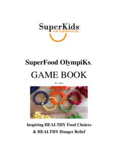 SuperFood OlympiKs  © GAME BOOK (K = kids)