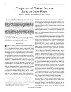 Comparison of texture features based on gabor filters - Image Processing, IEEE Transactions on