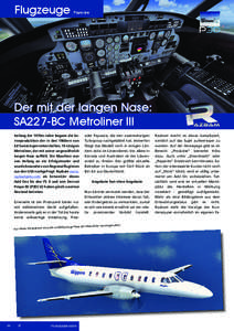 Flugzeuge  Payware Der mit der langen Nase: SA227-BC Metroliner III