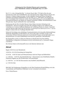 Aktionstag des Otto-Lilienthal-Museum und Aeronauticon in der Nikolaikirche Anklam am Montgolfier-Day[removed]Der[removed]ist der „Montgolfier-Day“. An diesem Tag im Jahre 1783 fand in Paris die erste bemannte frei