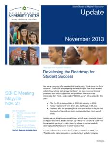 State Board of Higher Education  Update November 2013